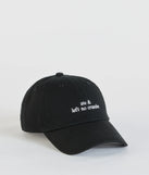 Ate & Left No Crumbs Embroidered Baseball Cap