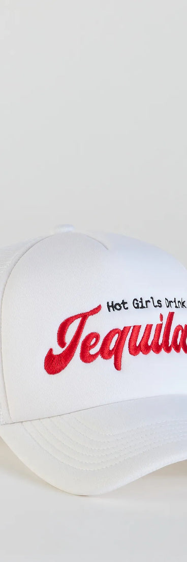 Hot Girls Drink Tequila Trucker Hat