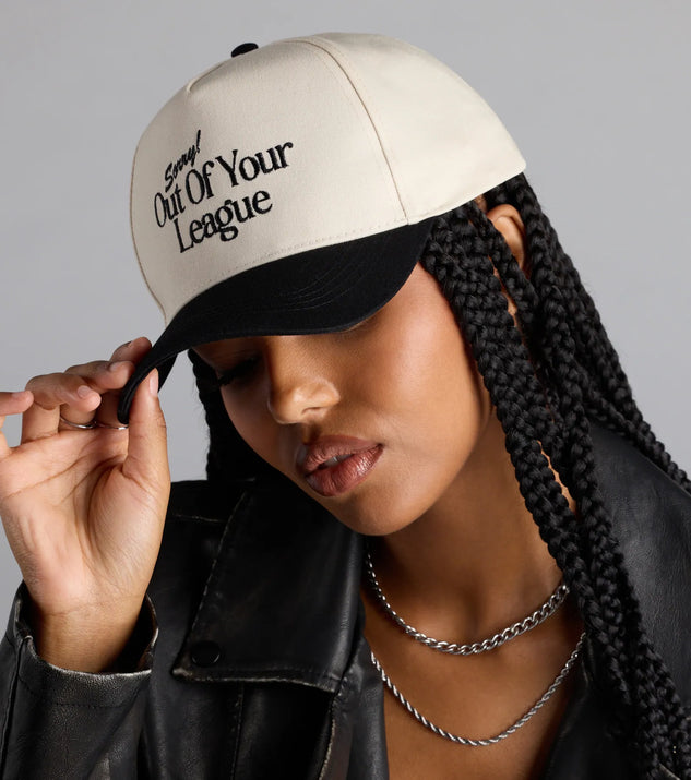 Sorry Out Of Your League Baseball Cap