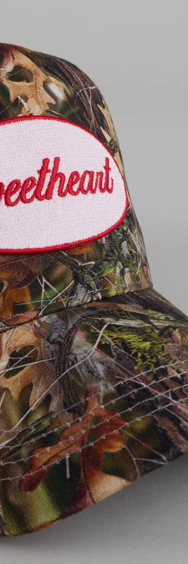 Sweetheart Camouflage Trucker Hat