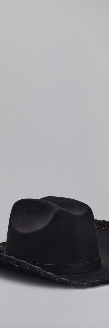 Country Girl At Heart Stitched Cowboy Hat