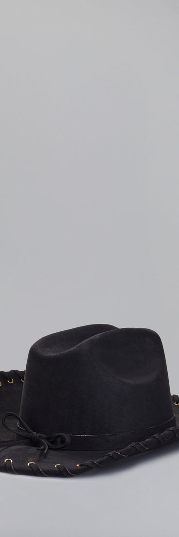 Country Girl At Heart Stitched Cowboy Hat