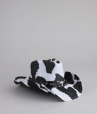 Saddle Up Cow Print Cowboy Hat