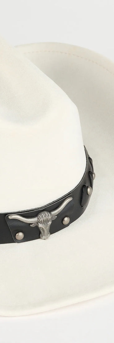 Rodeo Ready Faux Suede Cowboy Hat
