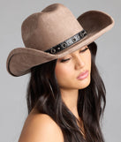 Country Babe Faux Suede Cowboy Hat