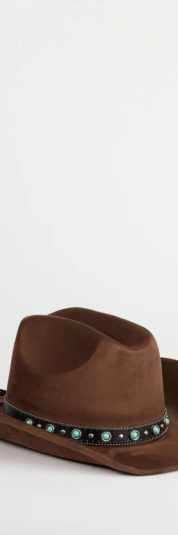Country Babe Faux Suede Cowboy Hat