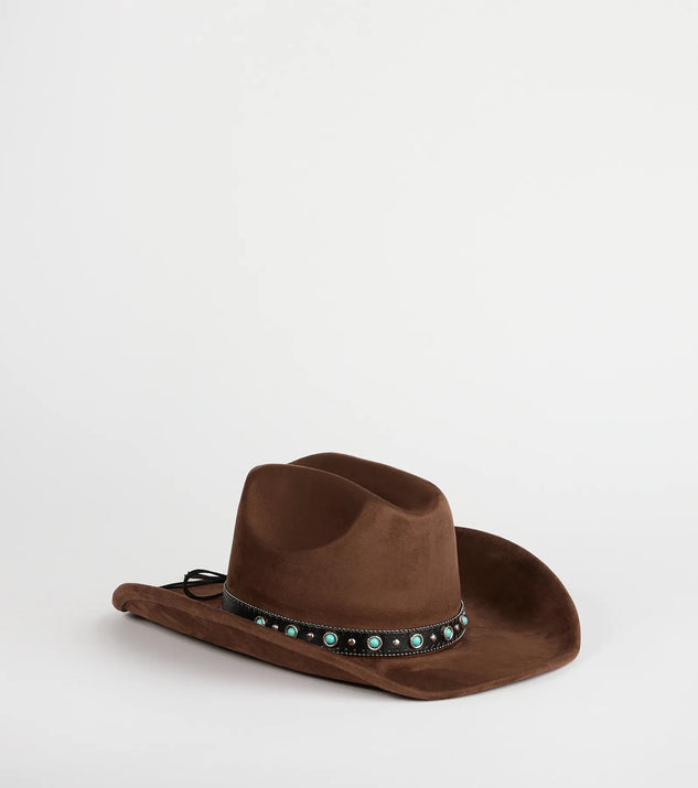 Country Babe Faux Suede Cowboy Hat