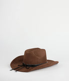 Country Babe Faux Suede Cowboy Hat