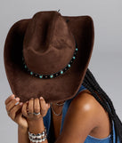 Country Babe Faux Suede Cowboy Hat