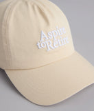Aspire To Retire Baseball Cap