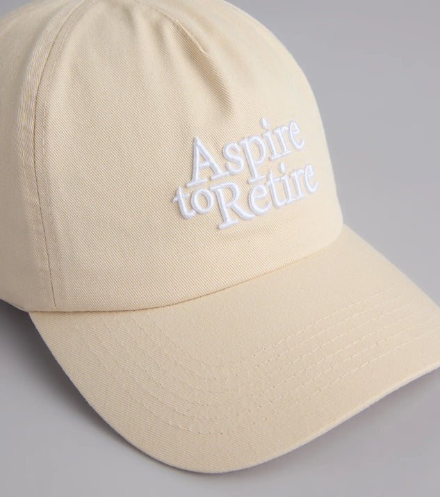 Aspire To Retire Baseball Cap