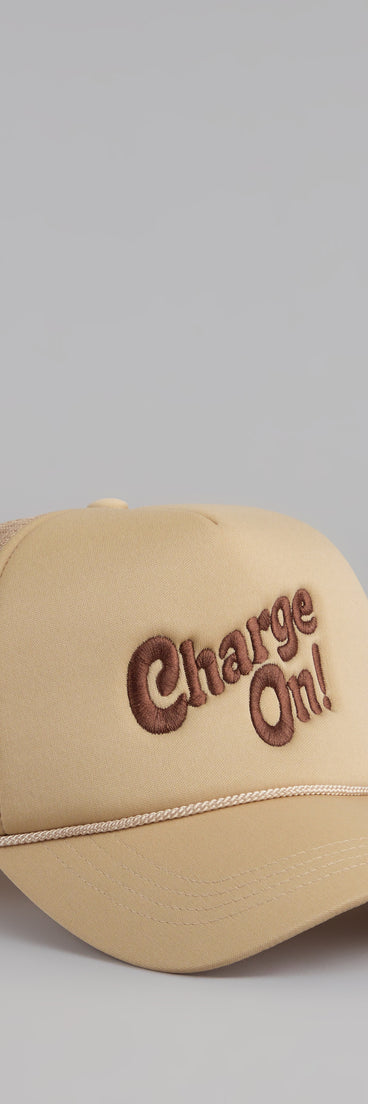 Charge On Trucker Cap