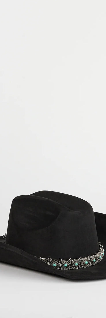 Western Babe Faux Suede Cowboy Hat