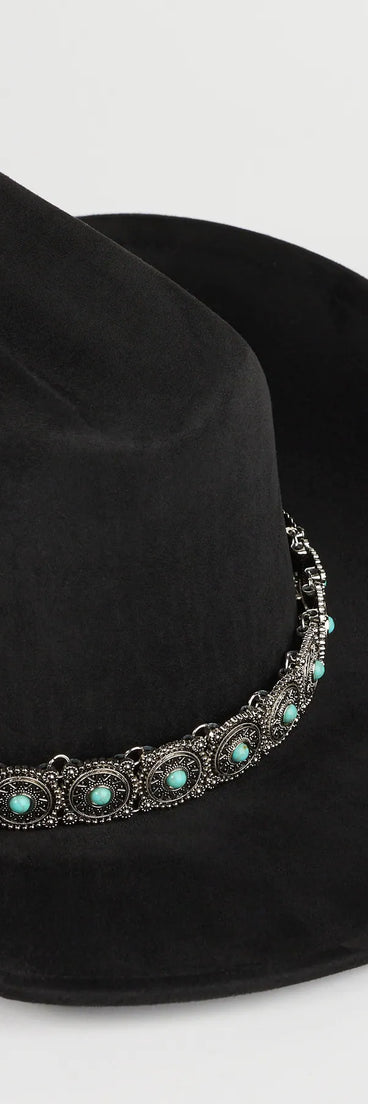 Western Babe Faux Suede Cowboy Hat