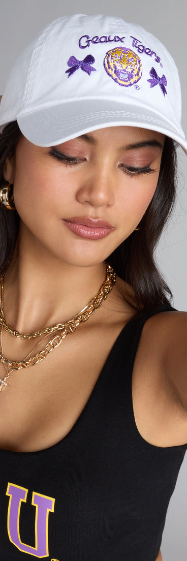 Tiger, Bows, And Touchdowns LSU® Baseball Cap