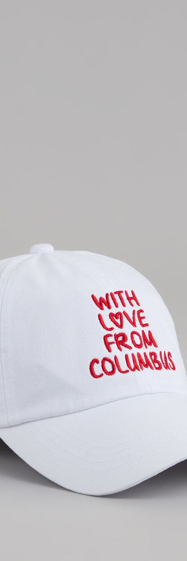 Style your vibe in seconds with the Love Letters And Game Days Columbus Baseball Cap, a fashion accessories essential that completes any outfit with ease.