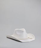 Wild West Braid Faux Suede Cowboy Hat