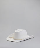 Wild West Braid Faux Suede Cowboy Hat