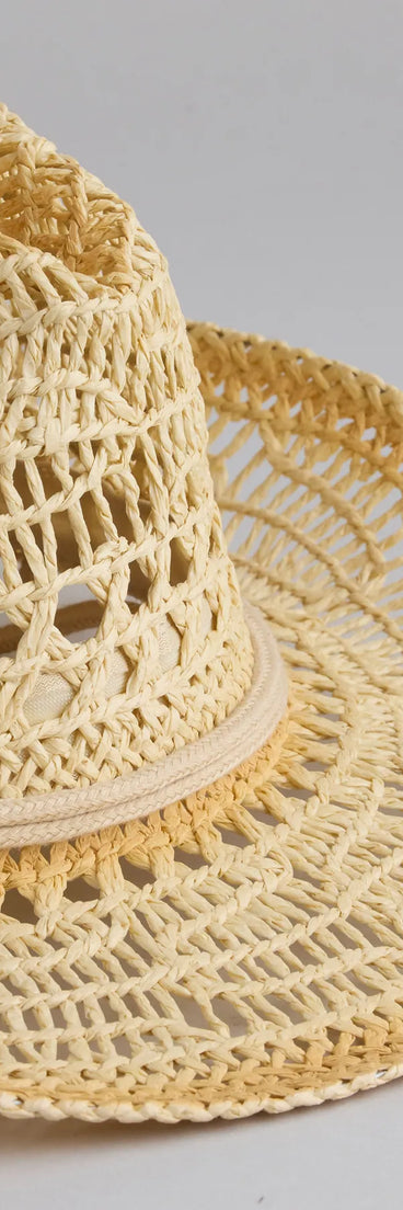 Beachy Babe Straw Cowboy Hat