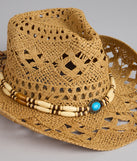 Wild Spirit Beaded Straw Cowboy Hat