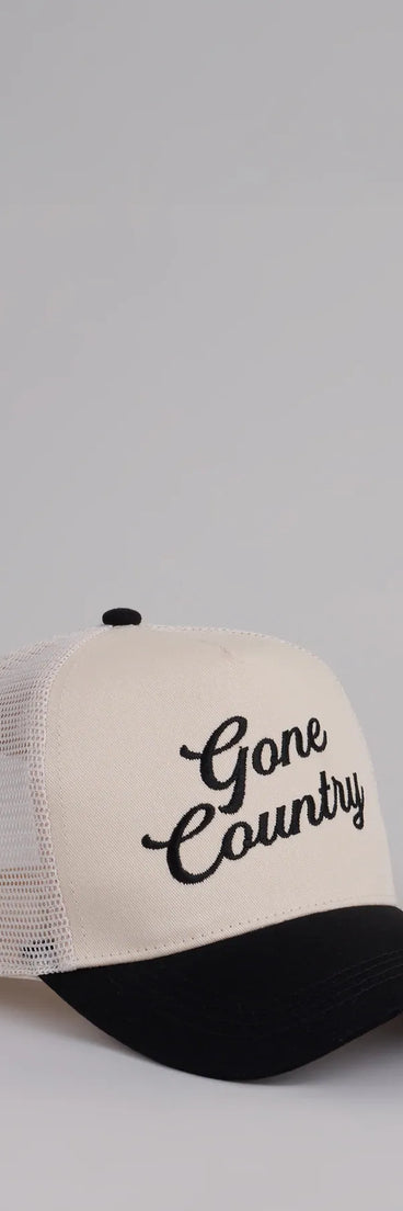 Gone Country Snap Back Trucker Hat