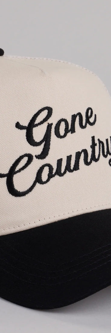 Gone Country Snap Back Trucker Hat