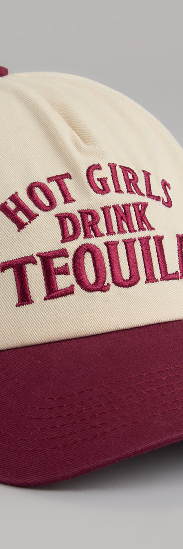 This piece brings trend-right energy to the Hot Girls Drink Tequila Baseball Cap, perfect for fall outfits that stand out.