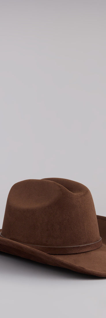 Get inspired with the Glam Western Vibe Rhinestone Buckle Strap Cowboy Hat, a feed-worthy piece that’s part of Windsor's updated and curated women’s clothing edit packed with must-have fall outfit ideas.