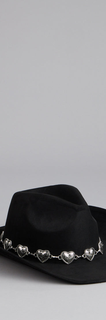 Western Babe Heart Concho Trim Cowboy Hat