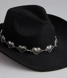 Western Babe Heart Concho Trim Cowboy Hat
