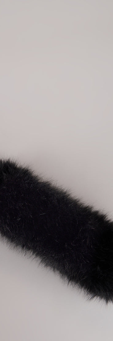 Snow Kissed Faux Fur Headband Wrap