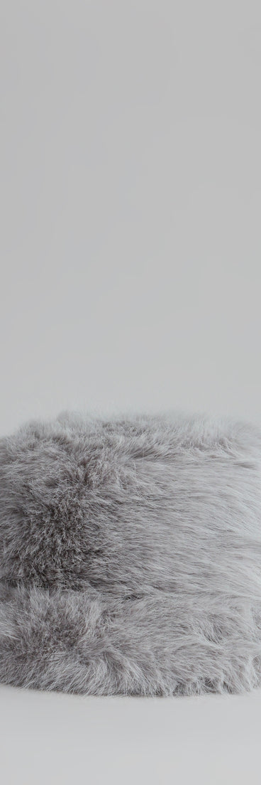 Fuzzy Feelings Faux Fur Bucket Hat