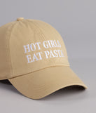 Hot Girls Eat Pasta Baseball Cap