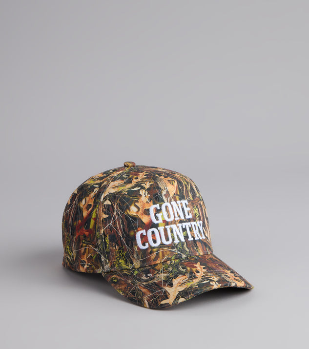 Gone Country Camo Baseball Cap