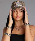 Gone Country Camo Baseball Cap