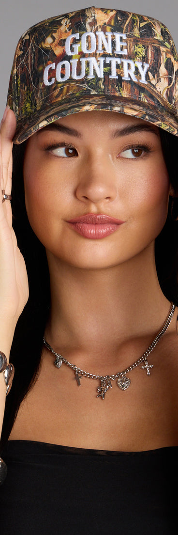 Gone Country Camo Baseball Cap