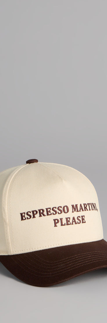 Espresso Martini Please Baseball Cap