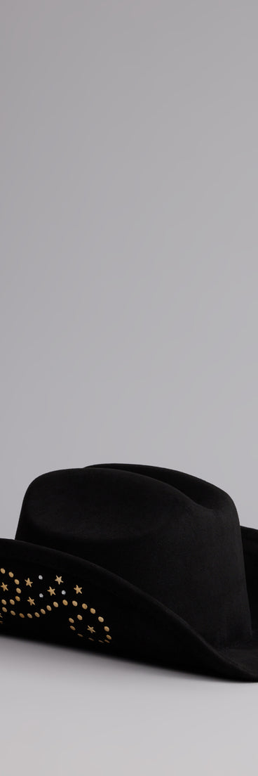 Starry Nights Suede Cowboy Hat