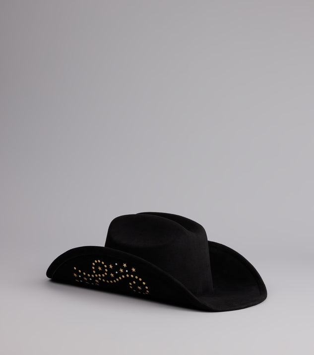 Starry Nights Suede Cowboy Hat