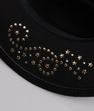 Starry Nights Suede Cowboy Hat