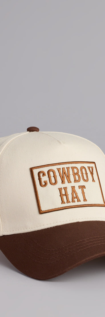 Cowboy Hat Two-Tone Baseball Cap