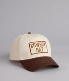 Cowboy Hat Two-Tone Baseball Cap