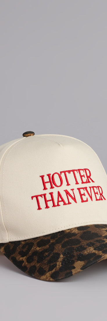 Hotter Than Ever Leopard Baseball Cap