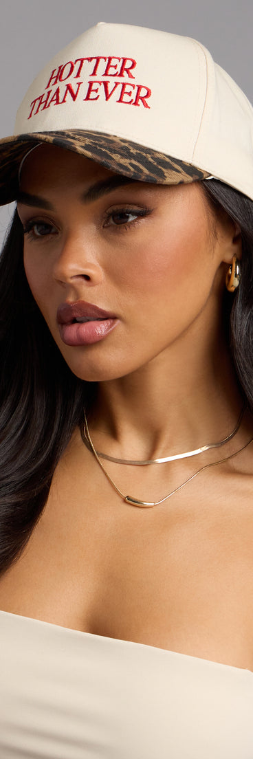 Hotter Than Ever Leopard Baseball Cap