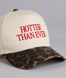 Hotter Than Ever Leopard Baseball Cap