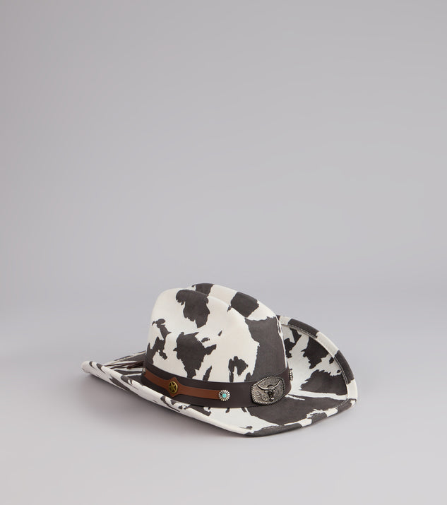 Rodeo Dreams Cow Print Cowboy Hat