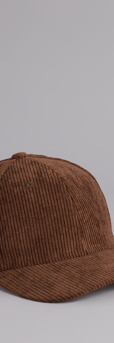 Style your vibe in seconds with the Autumn Stroll Corduroy Baseball Cap, a fashion accessories essential that completes any outfit with ease.