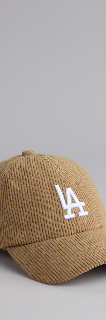 Style your vibe in seconds with the West Coast Vibes LA Corduroy Baseball Cap, a fashion accessories essential that completes any outfit with ease.