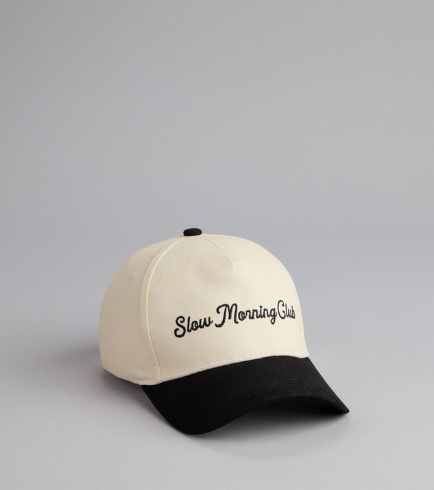 Slow Morning Club Baseball Cap