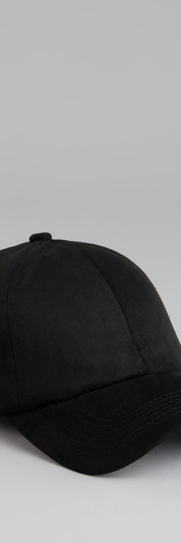 Style your vibe in seconds with the Everyday Mood Faux Suede Baseball Cap, a fashion accessories essential that completes any outfit with ease.